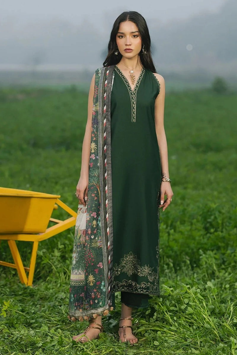 IZEL &nbsp;Embroidered lawn Three Piece IZ-07
