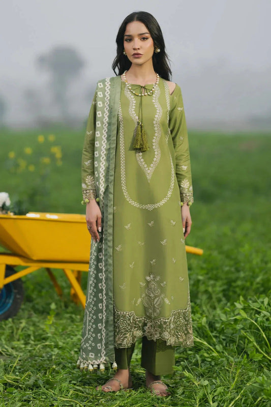 IZEL Summer 3PC Lawn Embroidered Suit - IZ-2888