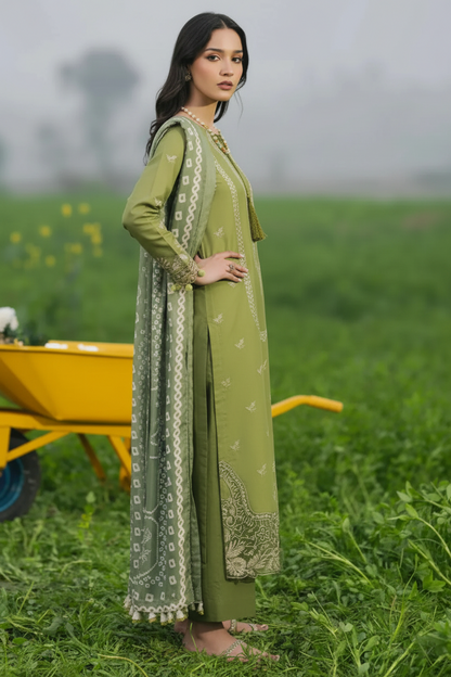IZEL Summer 3PC Lawn Embroidered Suit - IZ-2888