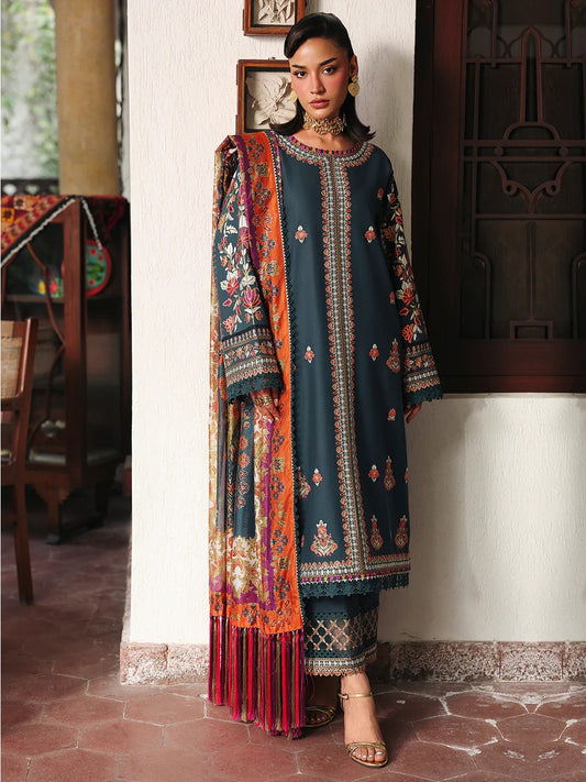 Bin ilyas Lawn Embroidered Three Piece BIL-300