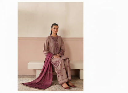 baroque  Embroidered Three Piece Lawn D-96