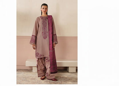 baroque  Embroidered Three Piece Lawn D-96