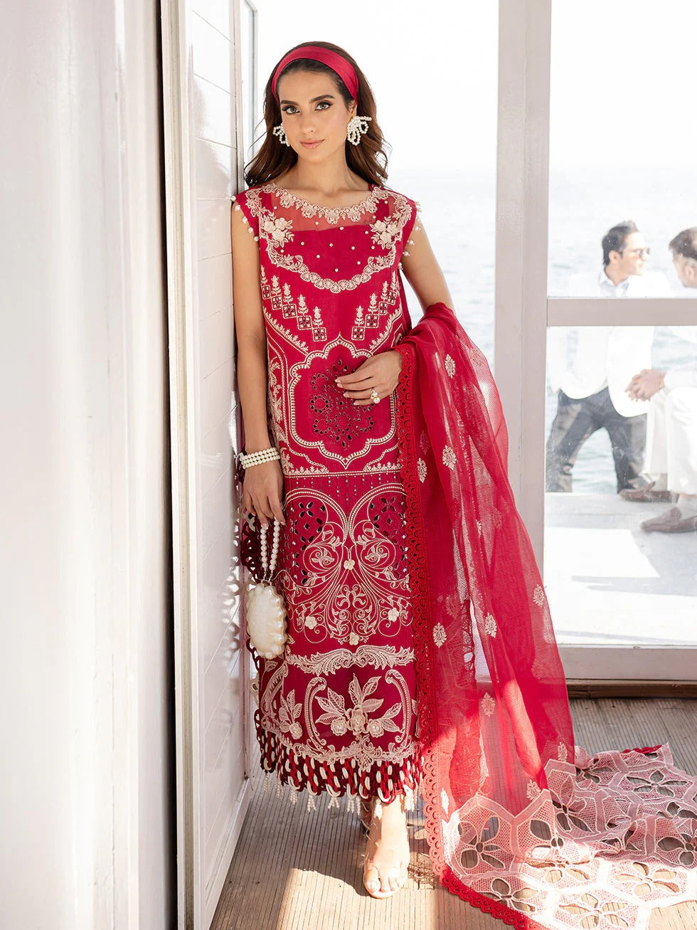 PARISHAY Summer 3PC Lawn Embroidered Suit - PR-284